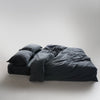 Stonewash 100% Soft Cotton Duvet Cover Set Natutal Grey