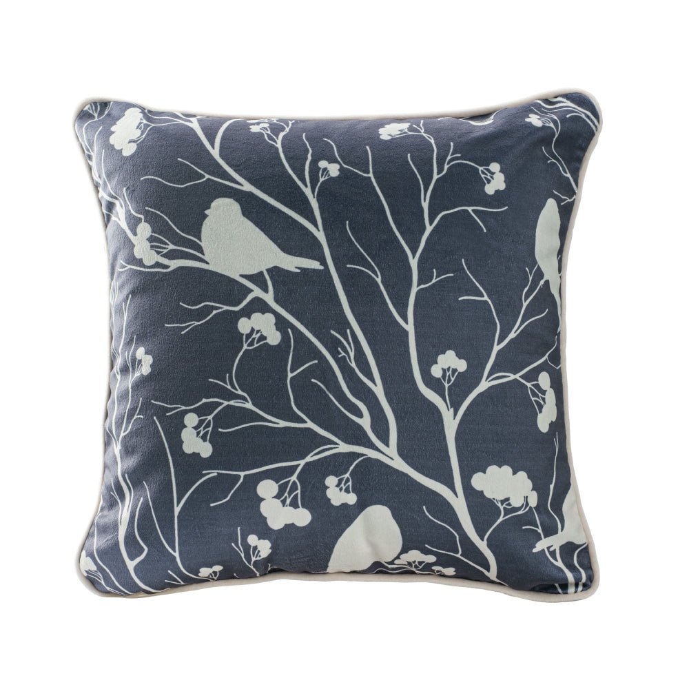 Winter Forest - Bird 43x43 Cushion