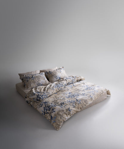 Cinque Terra 100% Cotton Printed Sateen Duvet Cover Set