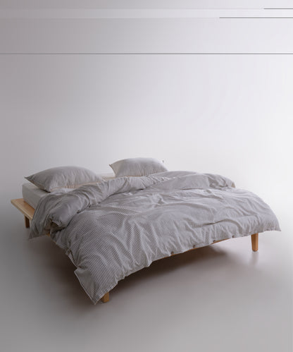 Garmenwashed Melodie White 100% Cotton Duvet Cover Set