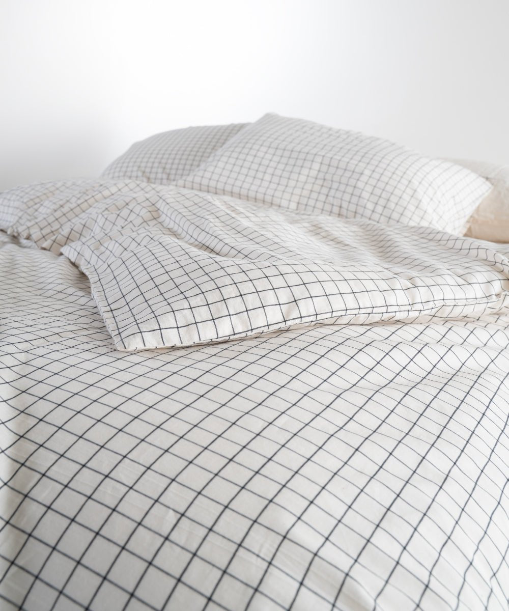 Carreaux 100% Cotton Duvet Cover Set