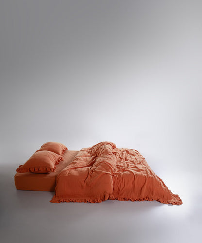 Esse Exclusive 100% Soft Cotton Gauze/Muslin Pillowcase Mecca Orange
