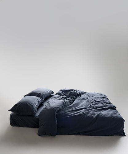 Stonewash 100% Soft Cotton Duvet Cover Set Natural Grey