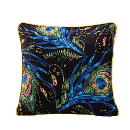 Peacock Collection - Velvet 43x43 Cushion