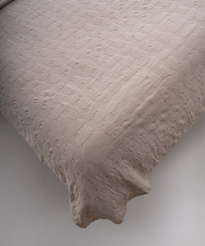 Alphecca 100% Cotton Stonewashed Bedspread Set - Cream