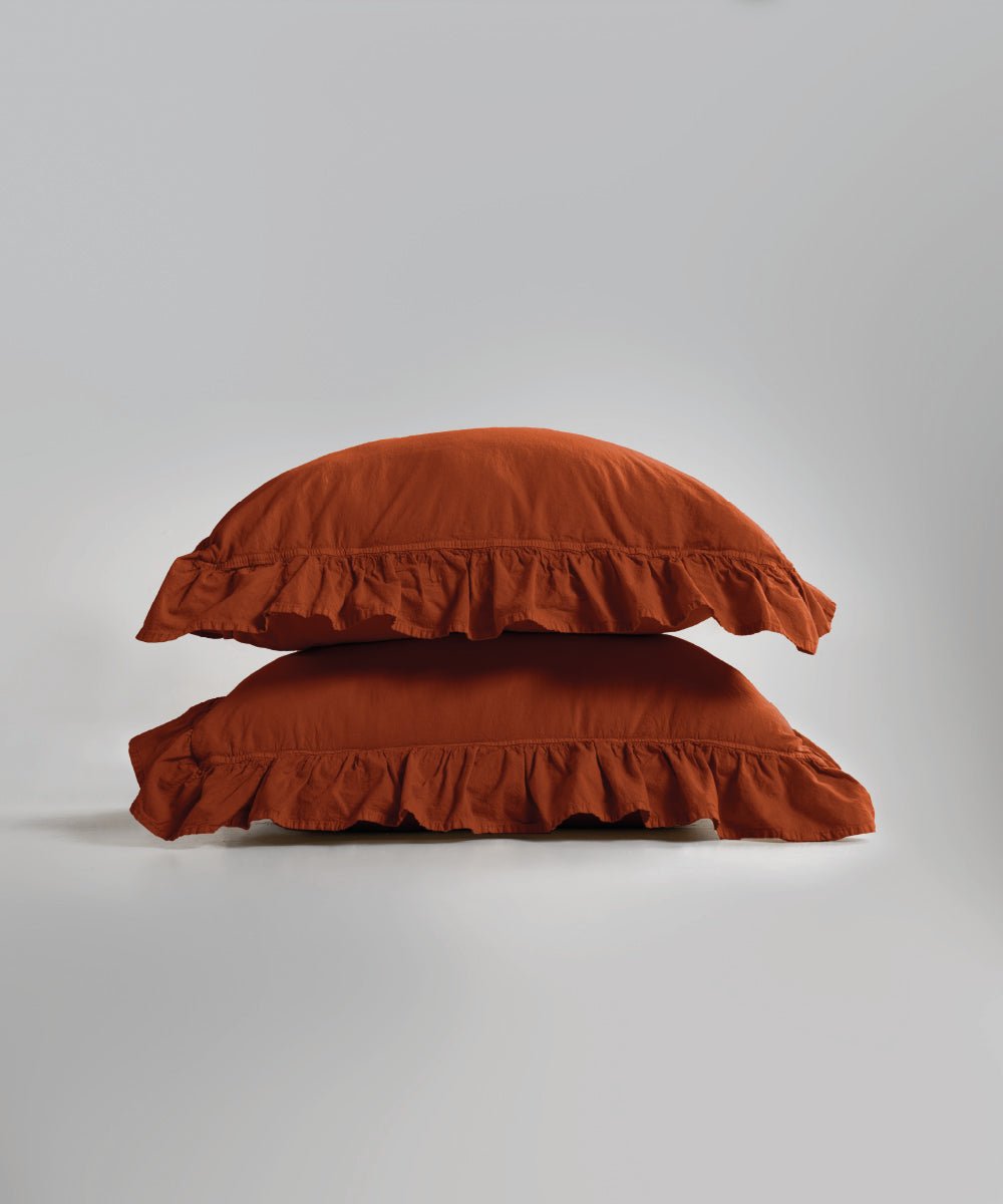 Stonewash Exclusive 100% Soft Cotton Pillowcase Cinnamon Stick