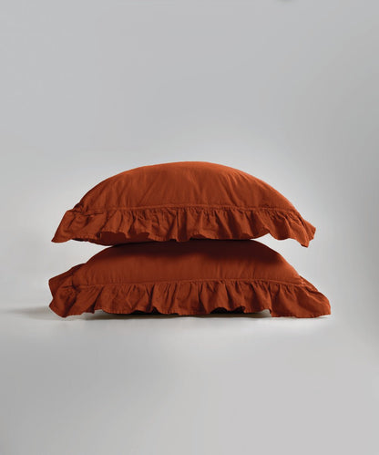 Stonewash Exclusive 100% Soft Cotton Pillowcase Cinnamon Stick