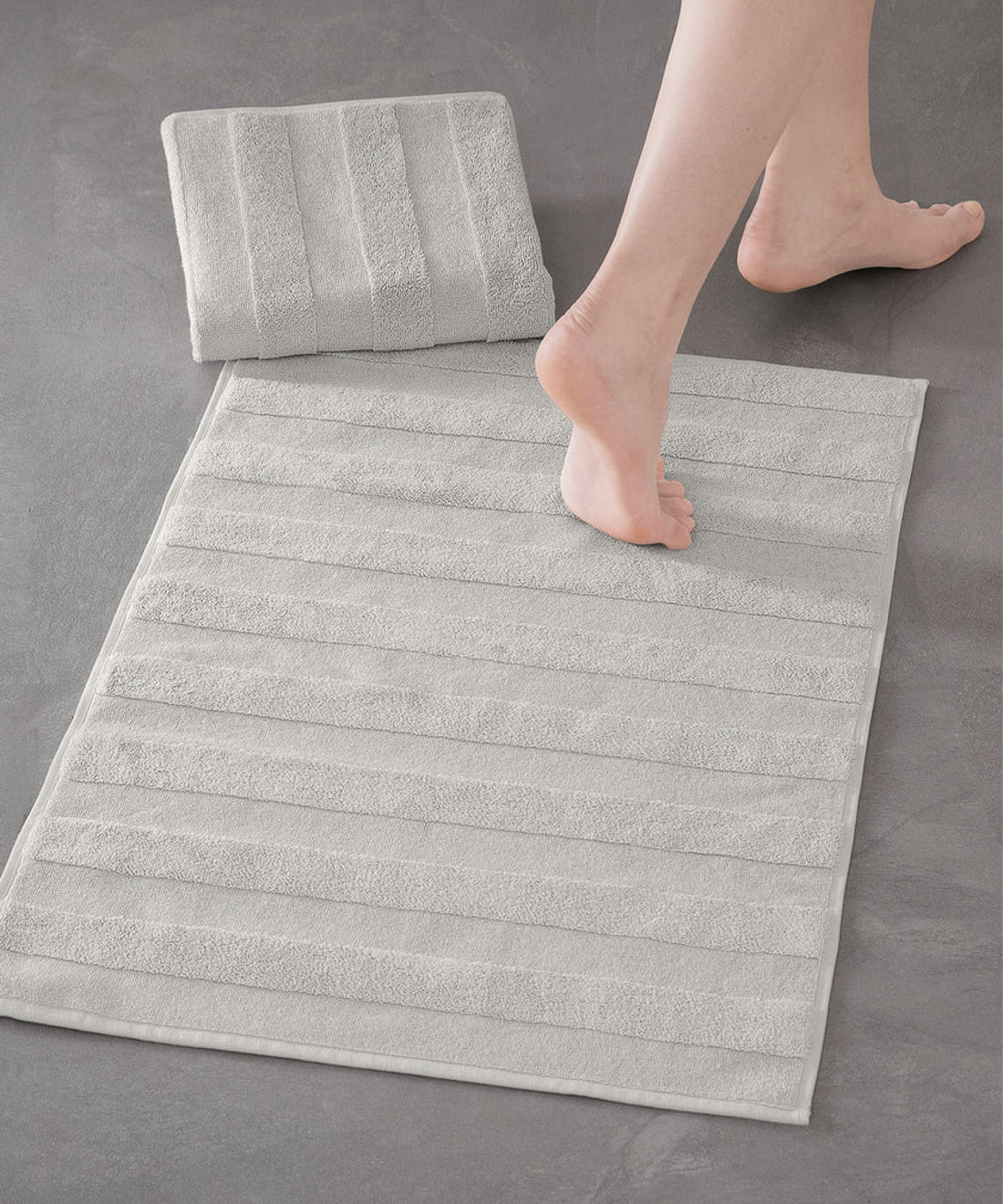 Mons - 50x75cm Set of 2 Bathmats Stone