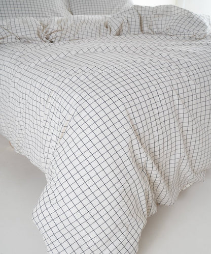 Carreaux 100% Cotton Duvet Cover Set