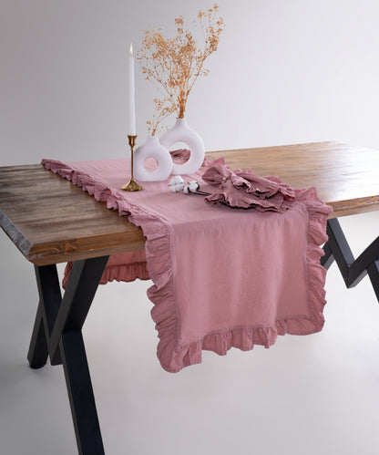 Stonewashed 100% Cotton Exclusive Runner 2 pcs - 40X150cm