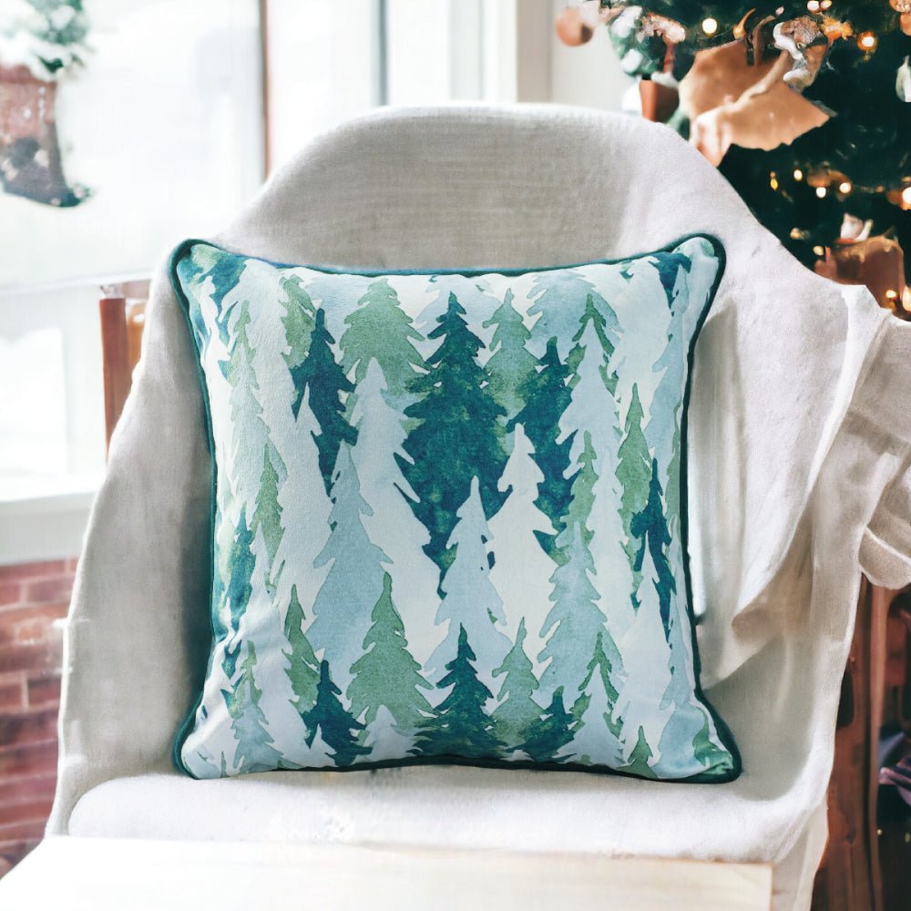 Winter Forest - Under Tree 43x43 Cushion