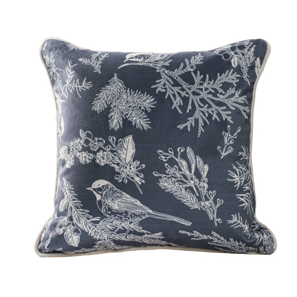 Winter Forest - Bird/2 43x43 Cushion