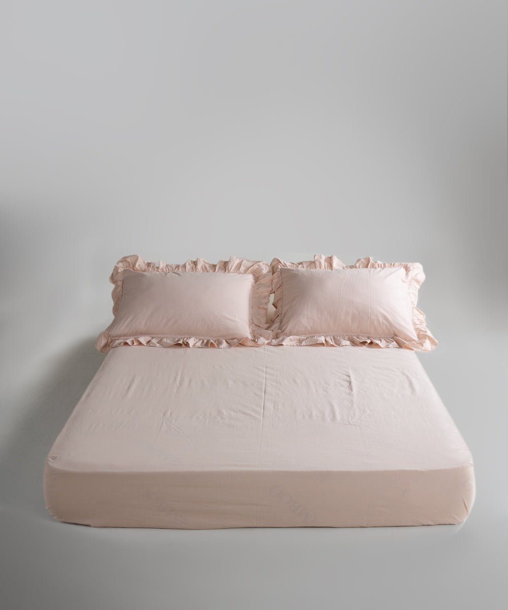 Stonewash 100% Soft Cotton Exclusive Fitted Sheet Set Pristine