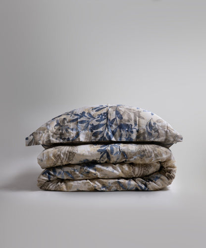 Cinque Terra 100% Cotton Printed Sateen Duvet Cover Set