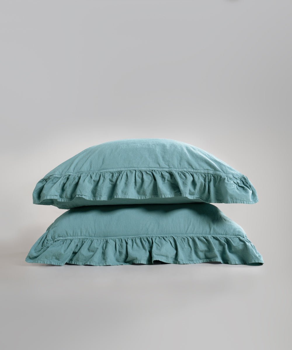 Stonewash Exclusive 100% Soft Cotton Pillowcase Med Blue