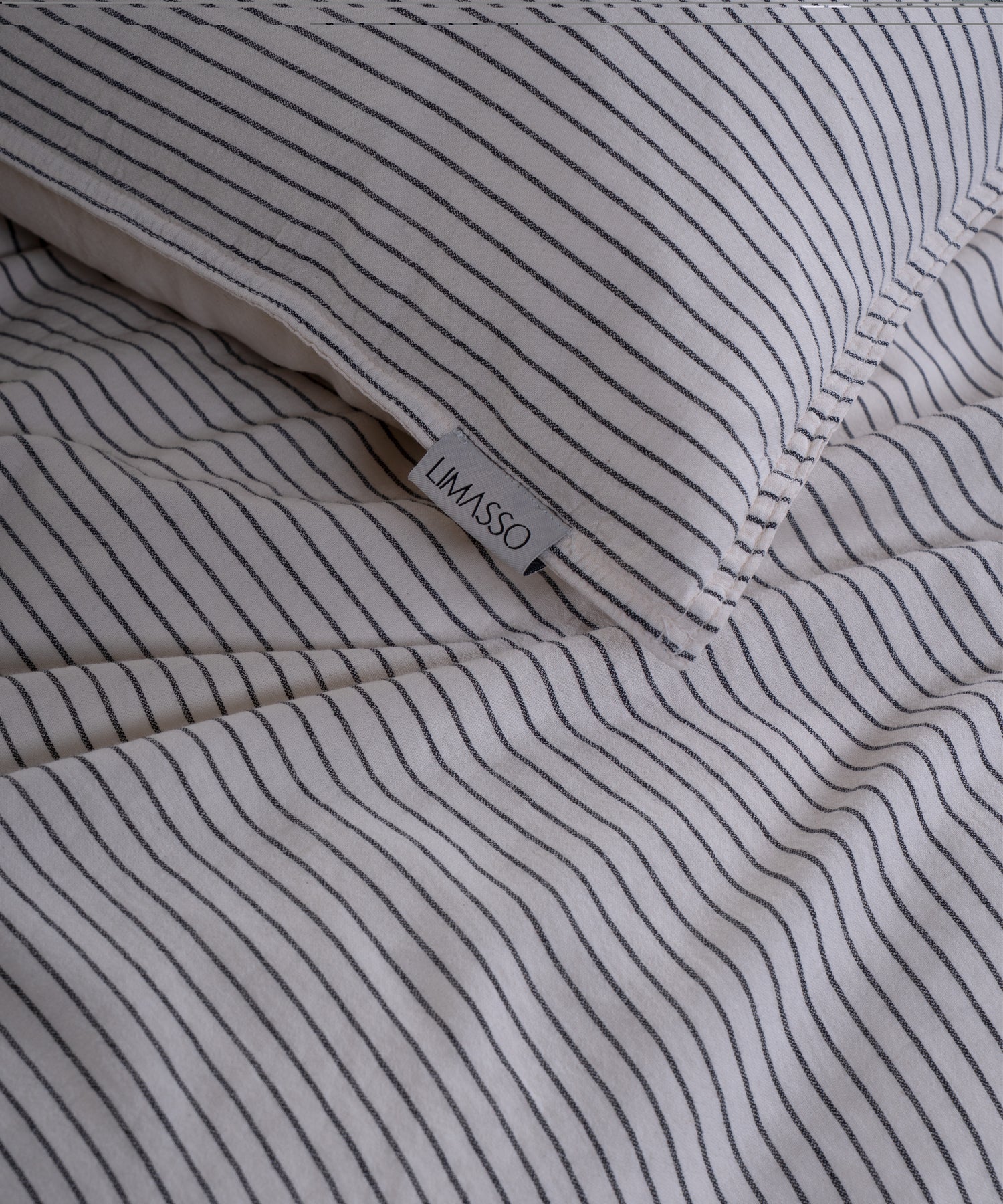 Garmenwashed Melodie White 100% Cotton Duvet Cover Set