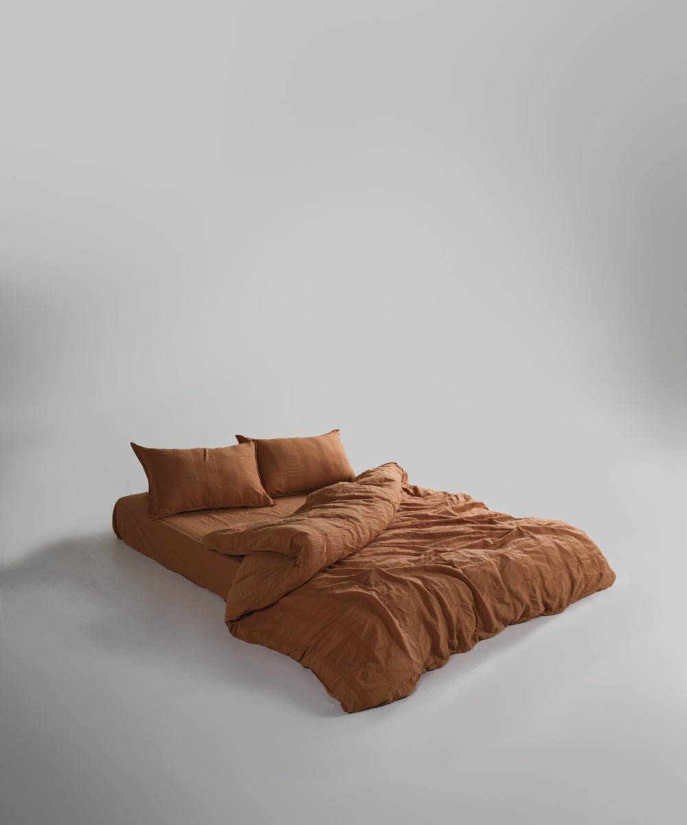 Stonewash 100% Soft Cotton Duvet Cover Set Cassandra - Commencer