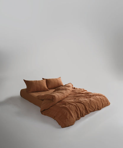 Stonewash 100% Soft Cotton Duvet Cover Set Cassandra - Commencer