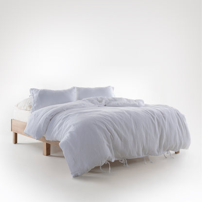 Esse 100% Natural Cotton Gauze-Muslin Duvet Cover Set Snow White