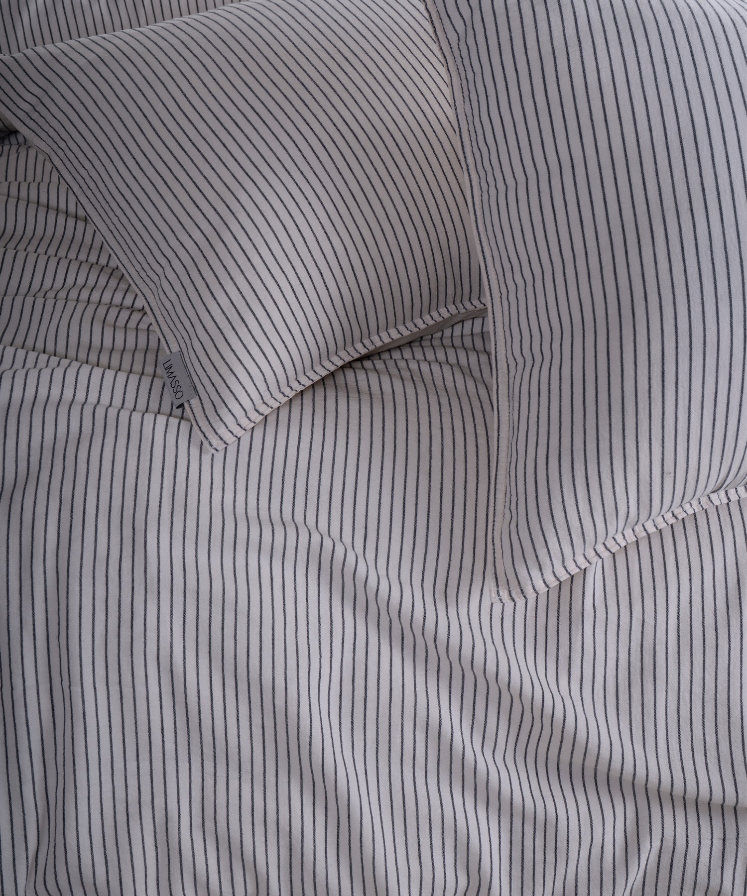 Garmenwashed Melodie White 100% Cotton Duvet Cover Set