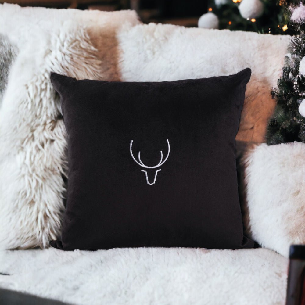 Winter Forest - Deer 43x43 Cushion