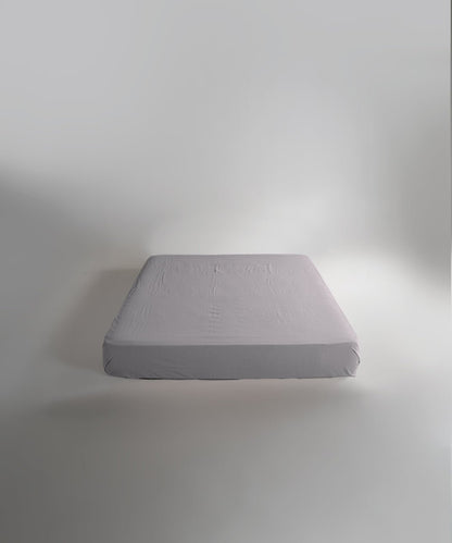 Stonewash 100% Soft Cotton Fitted Sheet Opal Grey