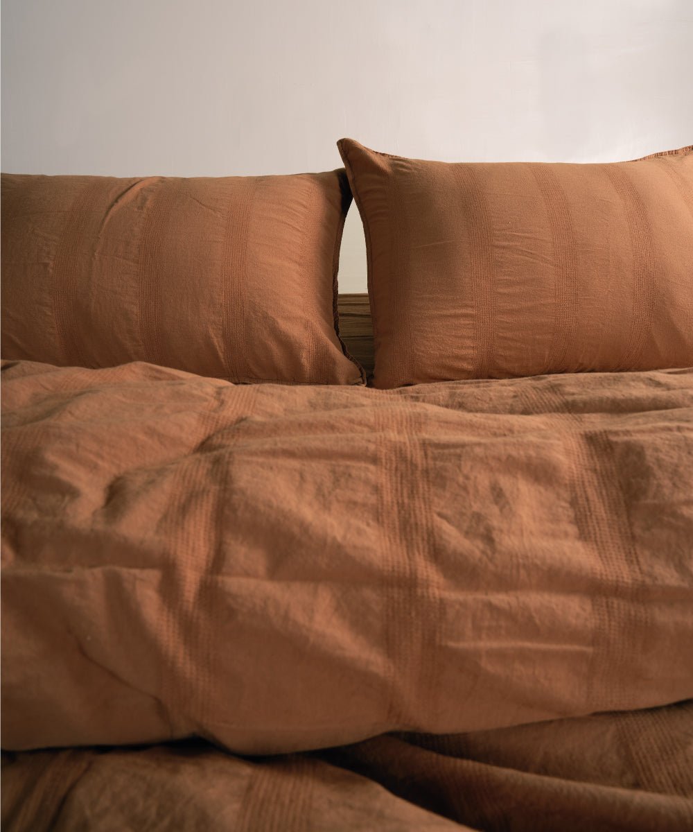 Stonewash 100% Soft Cotton Duvet Cover Set Cassandra - Commencer