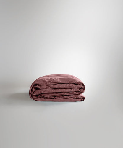Stonewash 100% Soft Cotton Duvet Cover Old Rose