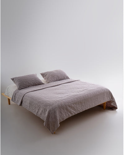 Alphecca 100% Cotton Stonewashed Bedspread Set - Opal Grey