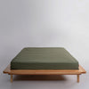 Stonewash 100% Soft Cotton Fitted Sheet Capulet Olive Green