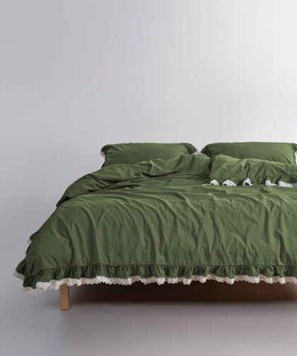 100% Stonewashed Cotton | Rich Botanical Elegance