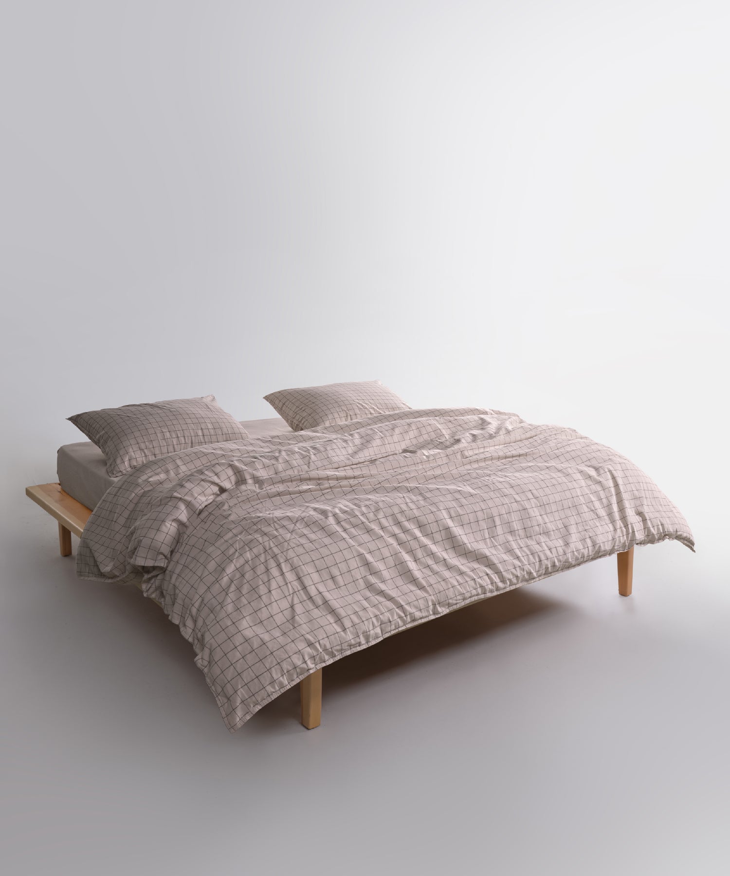 Detail shot of the matching pillowcase with envelope closure for a neat look and secure fit.