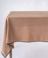 Wood Smoke stonewashed 100% cotton tablecloth with embroidered edges on rectangular dining table, soft textured grey dining table linen UK