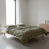 Cloud 100% Natural Cotton Gauze-Muslin Duvet Cover Olive
