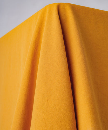 Large mustard rectangular cotton tablecloth 160x280 cm with embroidered edges, dining table linen for 8 to 10 seater table UK