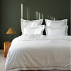 Luxury 100% Cotton Sateen Oxford Duvet Cover Set Fine Contrast Piping | Hotel Collection Bedding