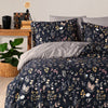 Midnight 100% Cotton Sateen Duvet Cover Set - Dress Blue