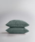 100% cotton pillowcase set in Natural Green with a soft stonewashed finish. Includes 2 pillowcases, size 50x75cm, breathable and comfortable for everyday use.