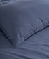 Full view of natural grey stonewash cotton bedding set including duvet cover and pillowcases