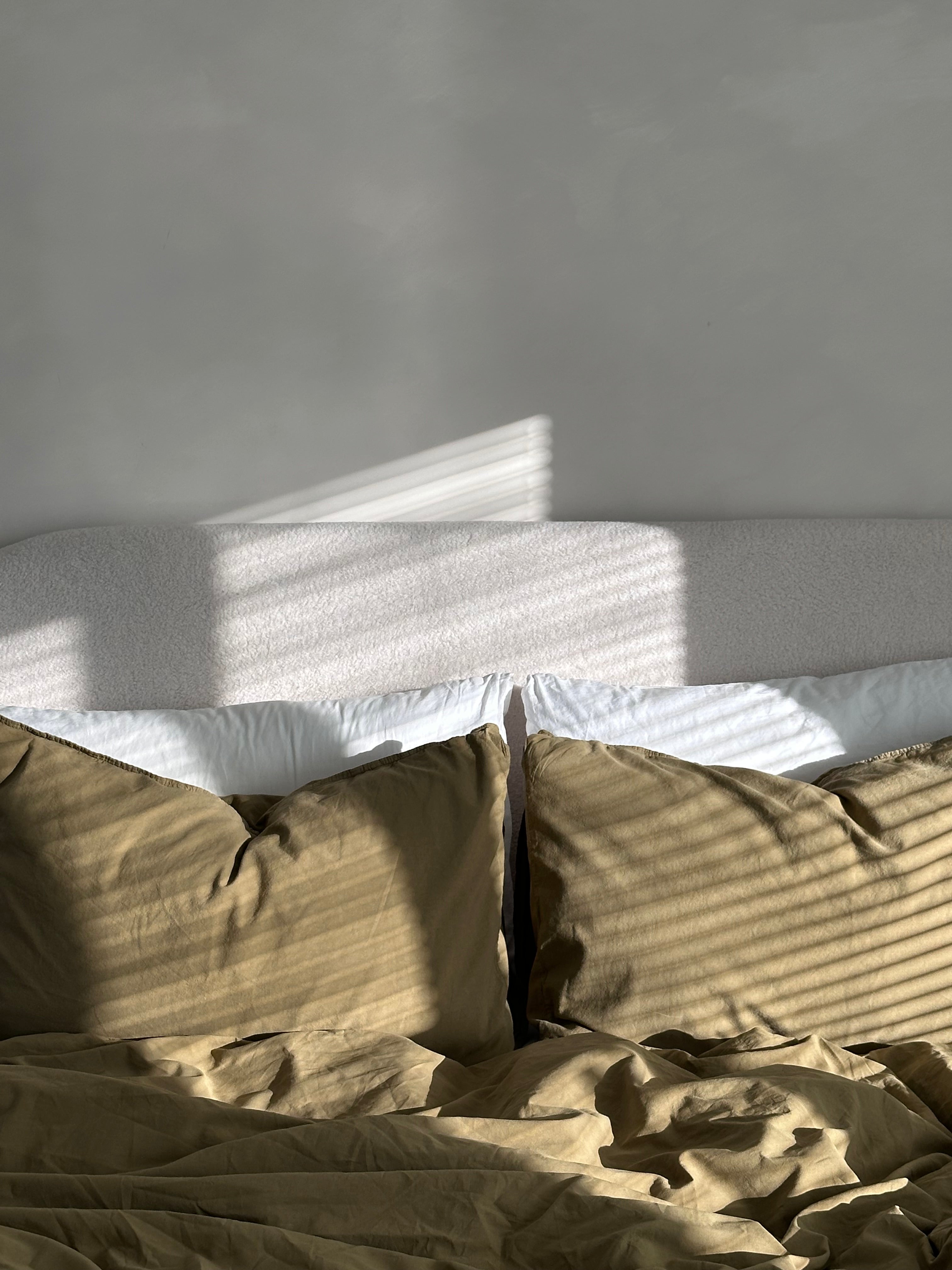 Captured by our customer in their own home—showing how our Olive Ephesus set transforms a modern UK bedroom.