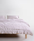 Sicilia Natura Cream ruffle lace 100% cotton duvet cover set stonewashed soft luxury bedding UK sizes