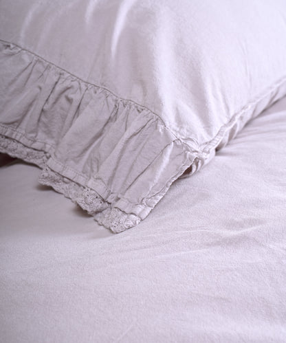 Sicilia Natura Cream breathable 100% cotton duvet cover set neutral cream luxury bedroom decor UK