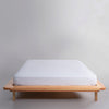 Stonewash 100% Soft Cotton Fitted Sheet Snow White
