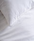 Snow White stonewashed 100% cotton pillowcase set 50x75cm, breathable soft white bedding by Limasso London.