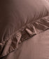 Luxury breathable cotton pillowcases (50x75cm) with elegant ruffle edges. Designed for modern UK bedrooms.