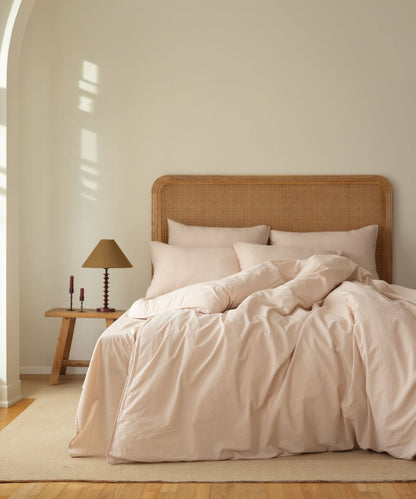 Stonewashed Ephesus 100% Soft Cotton Duvet Cover Set Pristine