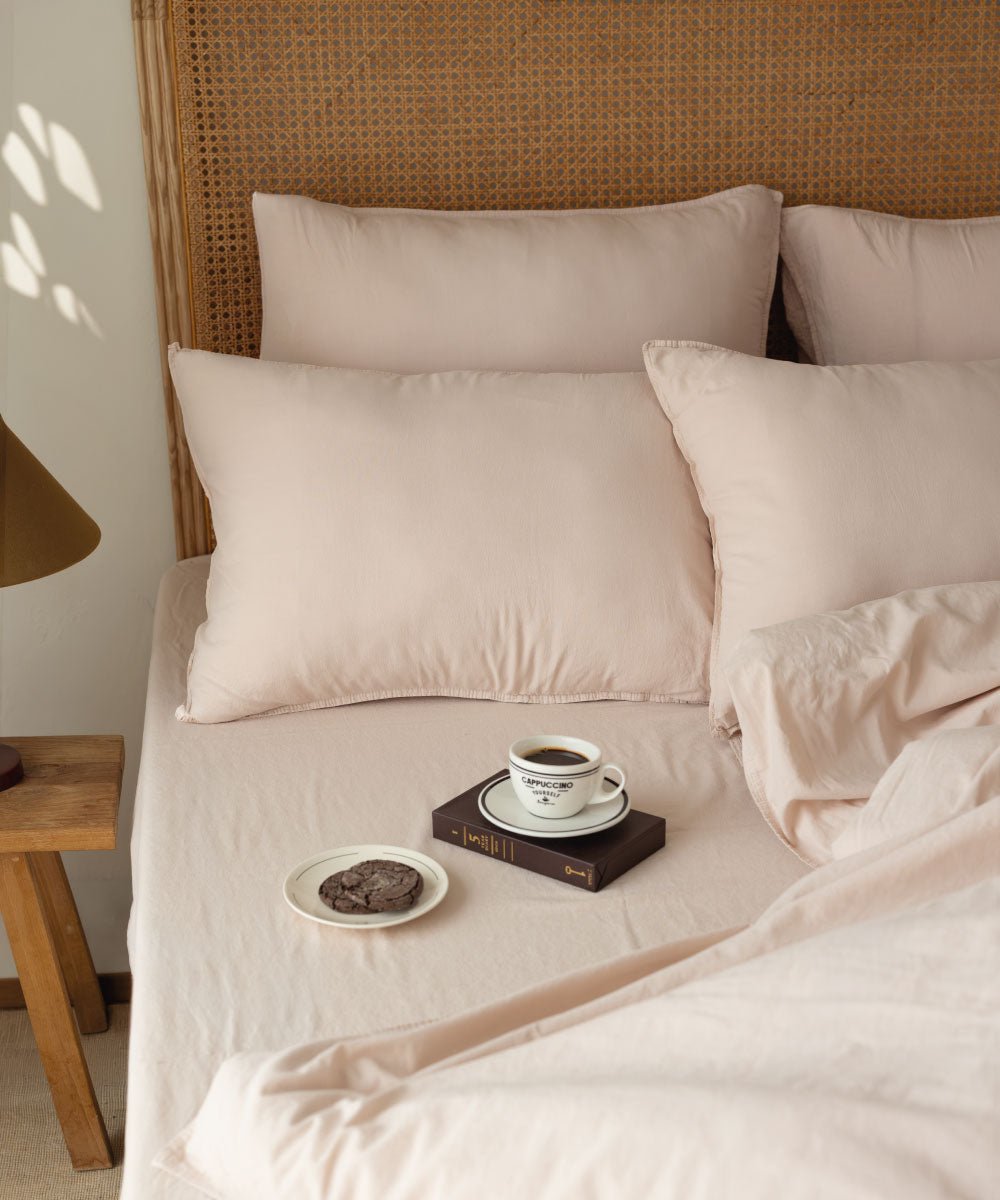 Stonewashed Ephesus 100% Soft Cotton Duvet Cover Set Pristine