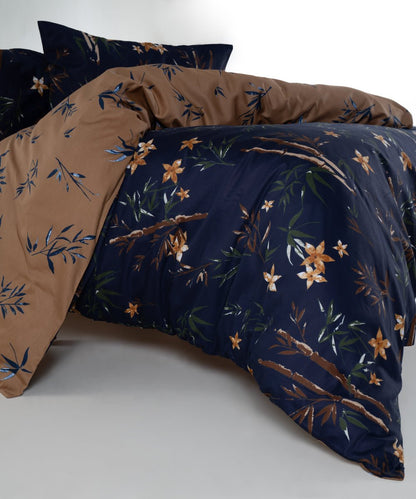 Bamboo Flower 100% Cotton Sateen Duvet Cover Set