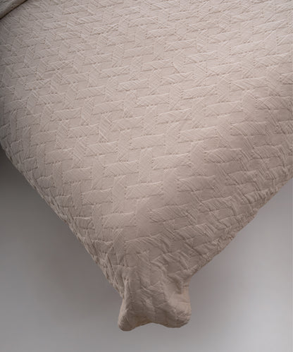 Brianna 100% Cotton Stonewashed Bedspread Set - Cream
