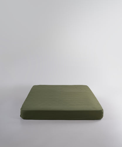 Stonewash 100% Soft Cotton Exclusive Fitted Sheet Set Capulet Olive